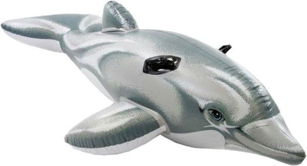 58535 Надувная игрушка-наездник 175х66см "Дельфин" до 40кг, от 3 лет
