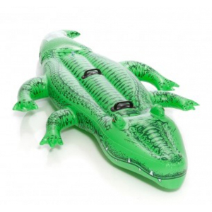 58562 Надувная игрушка-наездник 203х114см "Крокодил" до 80кг, от 3 лет