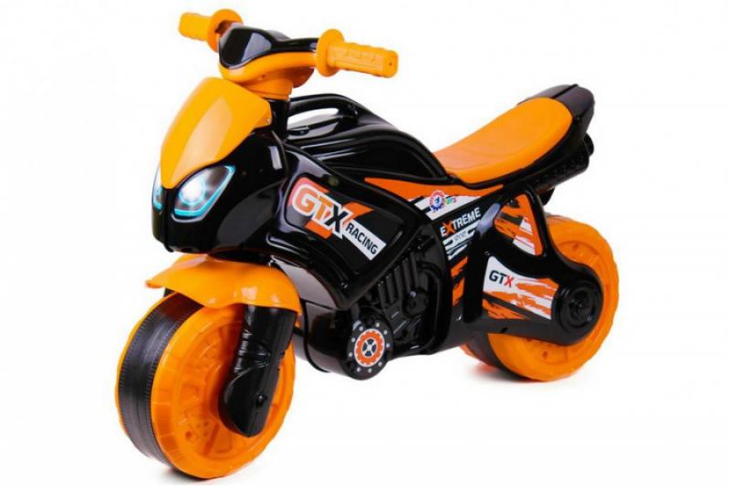 Мотоцикл 2-х колесный черно-оранжевый