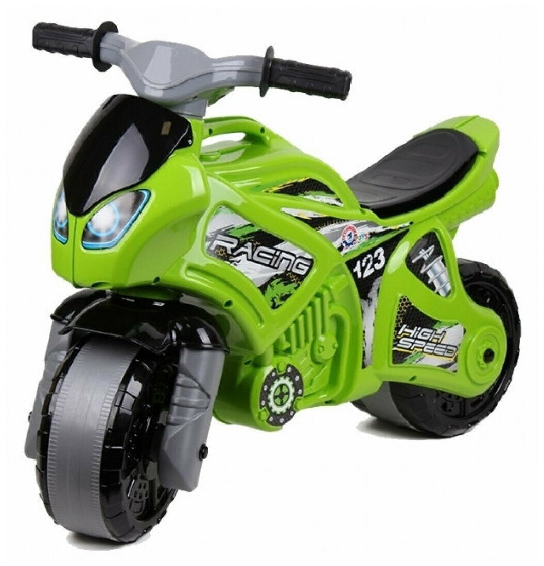 Мотоцикл 2-х колесный зеленый