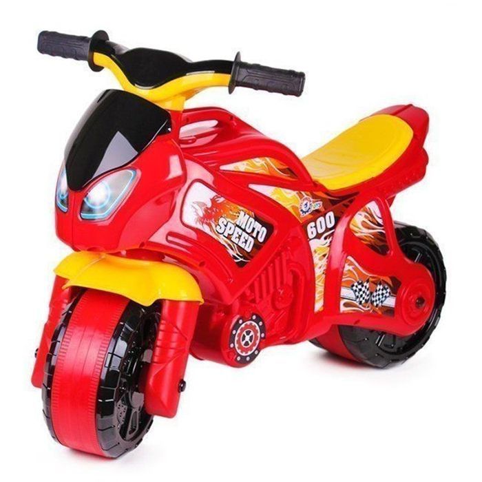 Мотоцикл 2-х колесный красно-желтый